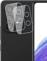 Camera Screenprotector geschikt voor Samsung Galaxy A53 - Gehard Glas Beschermglas Tempered Glass Screen Protector - 2 Stuks