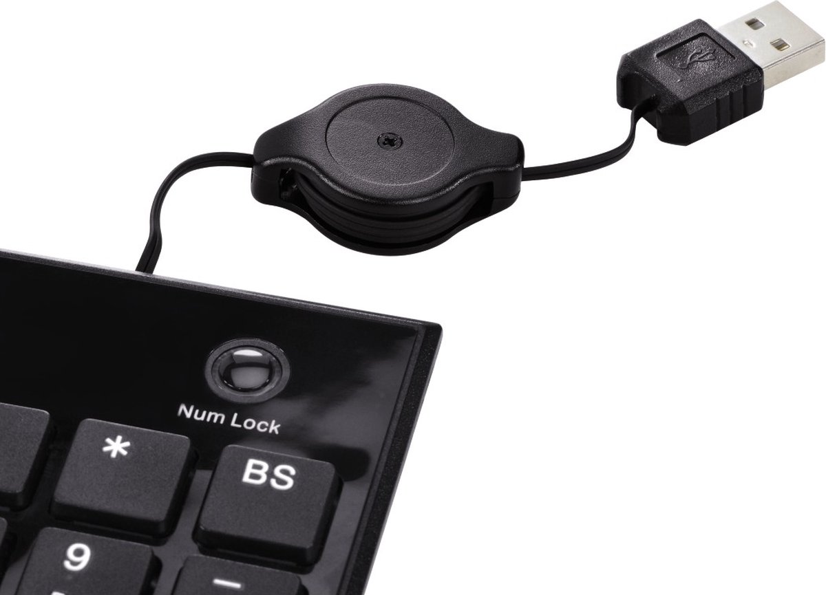 Hama Slimline numeriek toetsenbord SK140 zwart
