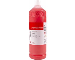 Plakkaatverf Heutink rood- flacon à 1000ml