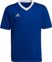 adidas - Entrada 22 Jersey Youth - Blauw Voetbalshirt-116