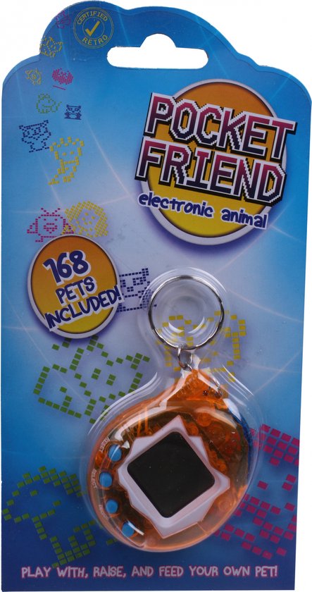 Afbeelding van het spel Toys Amsterdam Huisdier Pocket Friend Elektronisch 6 Cm Oranje