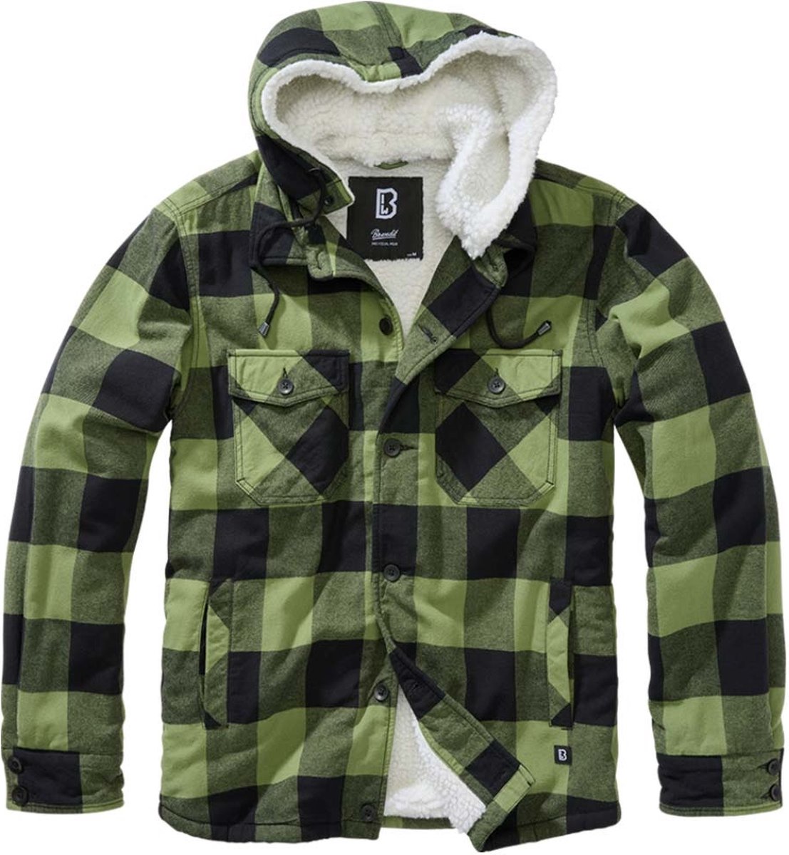 Brandit Lumberjacket Hooded Vest Heren Zwart