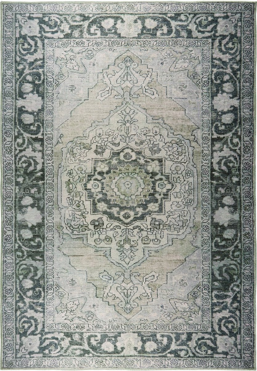 Vintage vloerkleed Joe Groen Interieur05 - 160 x 230 cm - (M)