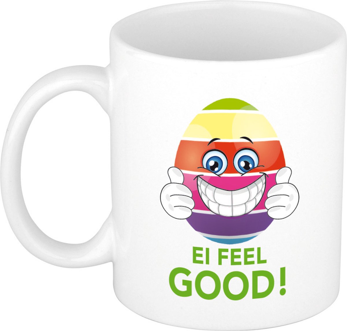 Pasen mok / beker - Ei feel good - 300 ml keramiek