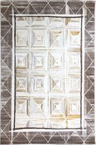 Magic Floor - Tapijt - Woonkamer - Vloerkleed Pera 0330A - Beige - Polyester - (300x80cm)