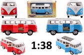 Super Cars 1:38 Volkswagen Bus T1 - 2 assorti