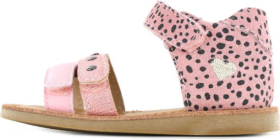 Sandalen | Meisjes | Pink Black Dots | Leer | Shoesme | Maat 31