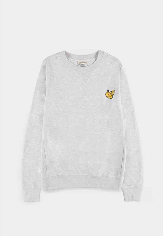 Pokémon Crewneck sweater/trui Pixel Pika Grijs