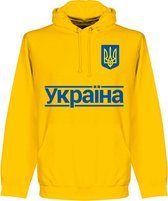 Oekraïne Team Hoodie - Geel - Kinderen - 116