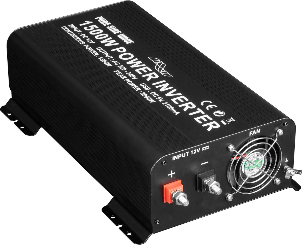 Convertisseur De Tension 1000 W 1200 W 1500 W 2000 W 12 V 24 V Vers 110
