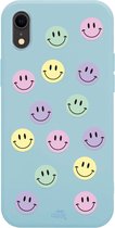 xoxo Wildhearts case voor iPhone XR - Smiley Colors Blue - iPhone Color Case