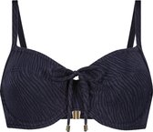 Midnight Zebra beugel bikinitop Donkerblauw maat 36B (70B)