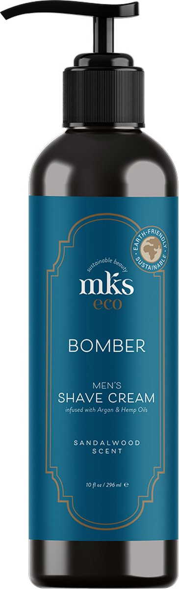 MKS-Eco - Men - Bomber Men's Shave Cream Sandalwood - 296ml