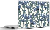 Sticker pour ordinateur portable - 12,3 pouces - Motifs - Bleuet - Nature - Plante