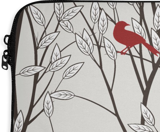 Housse pour ordinateur portable 13 pouces - Motifs - Plantes - Vogel - Housse pour ordinateur portable - Dimensions intérieures 32x22,5 cm
