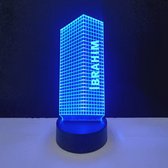 Lampe LED 3D - Lettre avec nom - Ibrahim