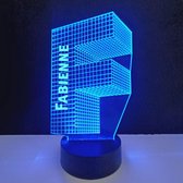 3D LED Lamp - Letter Met Naam - Fabienne