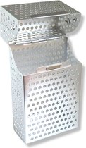 Luxe Sigaretten box Geperforeerd Metaal - Sigarettenhouder Design - Sigaretten doosje - Cigarette Case - Zilver -