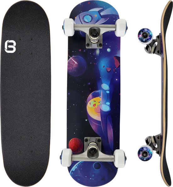 Big Bang Boards® PUP SERIES Alien Edition – Skateboard – Skateboard Jongens – Skateboard Meisjes – Skateboard Kinderen & Volwassenen – Deck – Skate