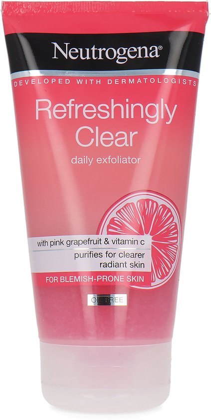 Foto: Neutrogena refreshingly pink grapefruit clear daily exfoliator 150 ml