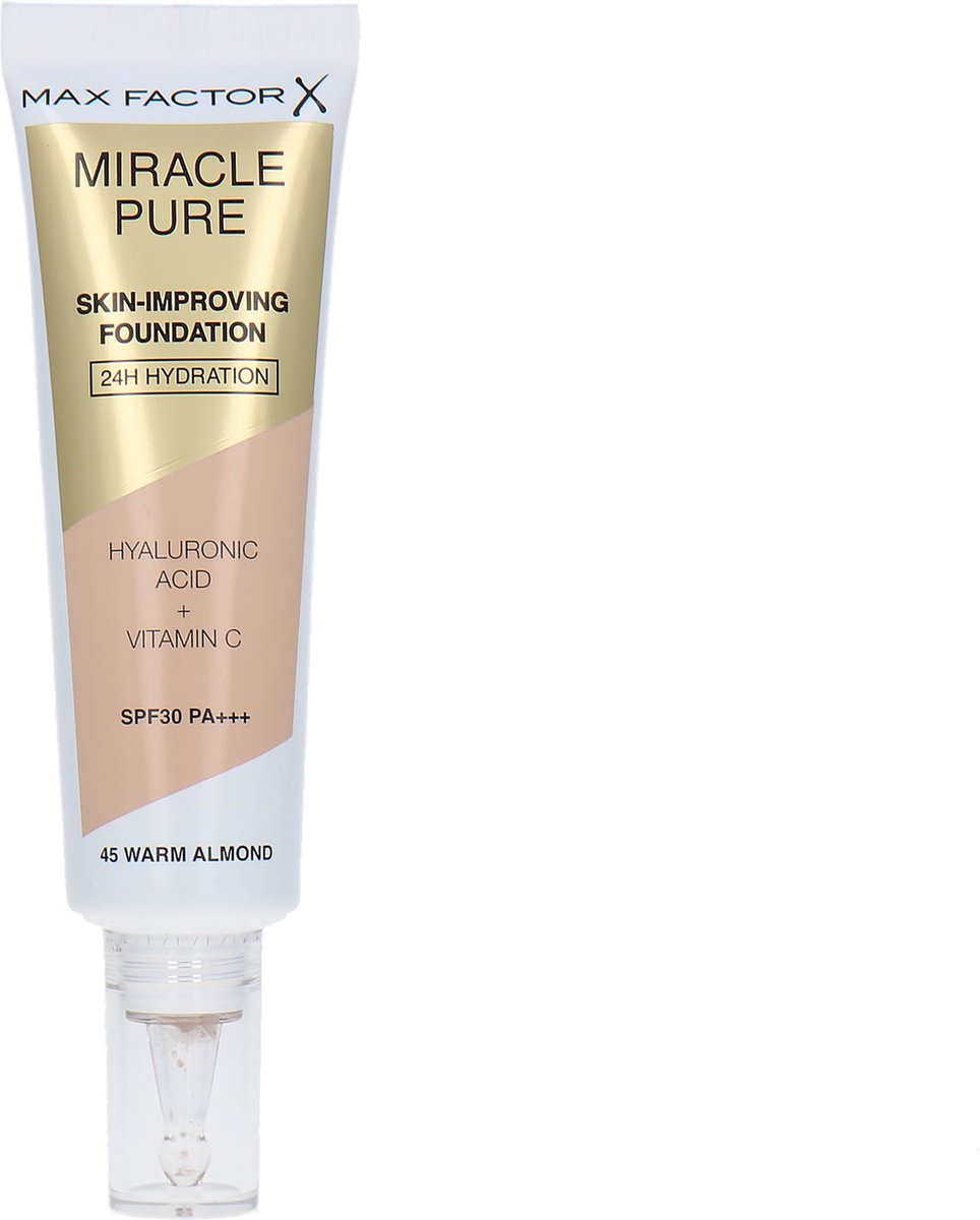 Max Factor Miracle Pure Skin-Improving Foundation – 45 Warm Almond