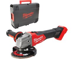 Milwaukee - M18 FSAG125X-0X - 18V Li-Ion Accu haakse slijper body in HD Box - 125mm - Koolborstelloos - Schuifschakelaar