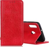 Mobigear Telefoonhoesje geschikt voor Samsung Galaxy A40 Hoesje | Mobigear Classic Elegance Bookcase Portemonnee | Pasjeshouder voor 2 Pasjes | Telefoonhoesje voor Pinpas / OV Kaart / Rijbewijs - Rood