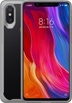 Mobigear Hoesje geschikt voor Xiaomi Mi 8 SE Telefoonhoesje Hardcase | Mobigear Crystal Backcover | Mi 8 SE Case | Back Cover - Transparant / Grijs