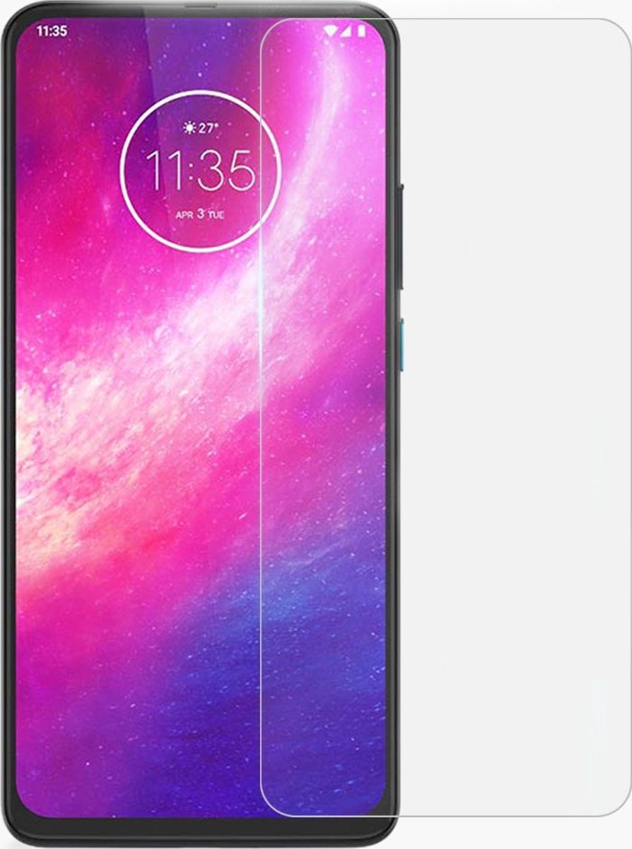 Mobigear Screenprotector geschikt voor Motorola One Hyper Glazen | Mobigear Screenprotector - Case Friendly