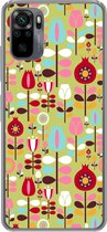 Coque Xiaomi Redmi Note 10 Pro - Motifs - Fleurs - Couleurs - Coque de téléphone en Siliconen