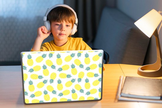 Autocollant pour ordinateur portable - 13,3 pouces - Été - Tropical - Design - Ananas - 31x22,5 cm - Autocollants pour ordinateur portable - Peau pour ordinateur portable - Couverture