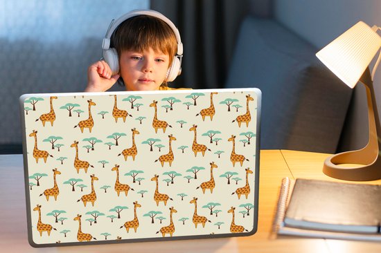 Autocollant pour ordinateur portable - 17,3 pouces - Girafe - Animaux - Motifs - 40x30cm - Autocollants pour ordinateur portable - Peau pour ordinateur portable - Couverture