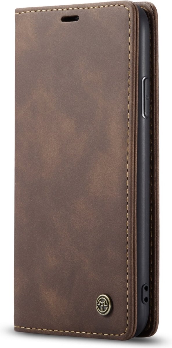 CaseMe Luxe Wallet Hoesje Koffie Apple iPhone 11