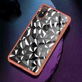 Mobigear Hoesje geschikt voor Apple iPhone XS Max Telefoonhoesje Flexibel TPU | Mobigear Diamond Backcover | iPhone XS Max Case | Back Cover - Roségoud
