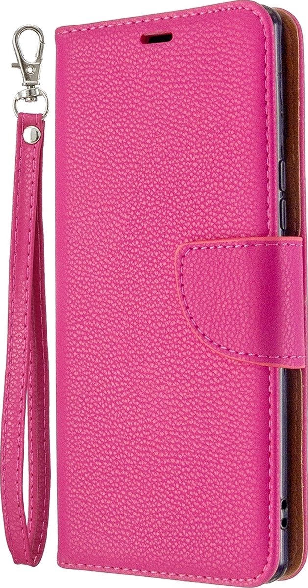 Mobigear Telefoonhoesje geschikt voor Sony Xperia L4 Hoesje | Mobigear Excellent Bookcase Portemonnee | Pasjeshouder voor 2 Pasjes | Telefoonhoesje voor Pinpas / OV Kaart / Rijbewijs - Magenta