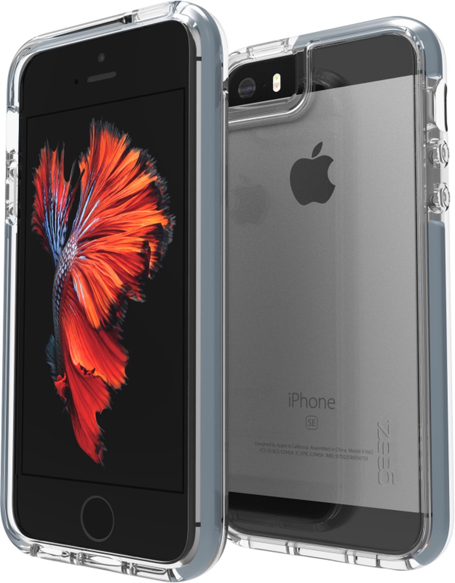 Apple iPhone 5/5s/SE Hoesje - Gear4 - Piccadilly Serie - Hard Kunststof Backcover - Grijs - Hoesje Geschikt Voor Apple iPhone 5/5s/SE