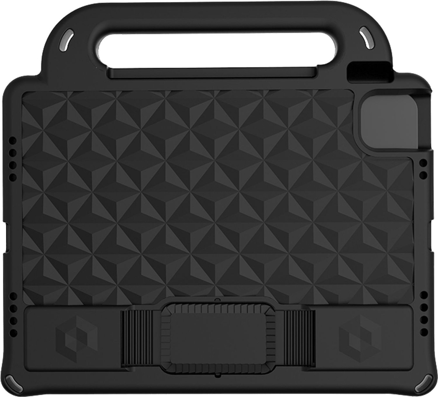 Mobigear Diamond Tablethoes geschikt voor Apple iPad Pro 11 (2021) Kinder Tablethoes met Handvat - Zwart