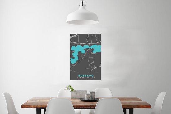 Affiche Plan de ville - Bussloo - Carte - Water - Nederland - Cartes - 60x90 cm