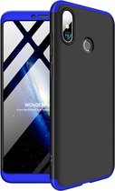 Mobigear Hoesje geschikt voor Xiaomi Mi Max 3 Telefoonhoesje Hardcase | Mobigear TriGuard Backcover | Mi Max 3 Case | Back Cover - Zwart / Blauw