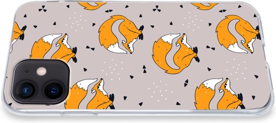 Coque iPhone 12 mini - Meiden - Renard - Animaux - Motifs - Coque de téléphone en Siliconen -