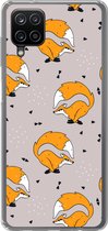 Coque Samsung Galaxy A12 - Meiden - Renard - Animaux - Motifs - Fille - Kids - Enfants - Coque de téléphone en Siliconen