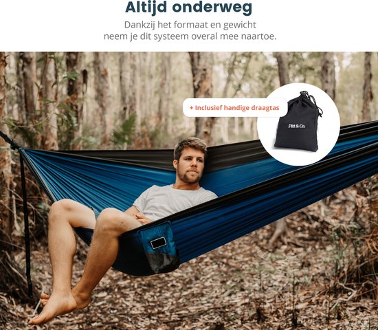Ophangsysteem voor Hangmat/Schommel/Nestschommel - Hangmat Ophangen - Hangmat Ophangsysteem - Hangmat Bevestigingsset - Ophangset - Schommelbevestiging - Inclusief Haken - Karabijnhaak - 150cm - set van 2 stuks - Zwart - Tot 700 kg