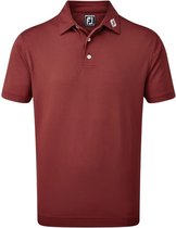 Heren Golf Polo - Footjoy Stretch Pique Solid - Maroon - L