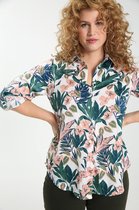 Paprika Dames Hemd met bloemenprint - Outdoorblouse - Maat 48