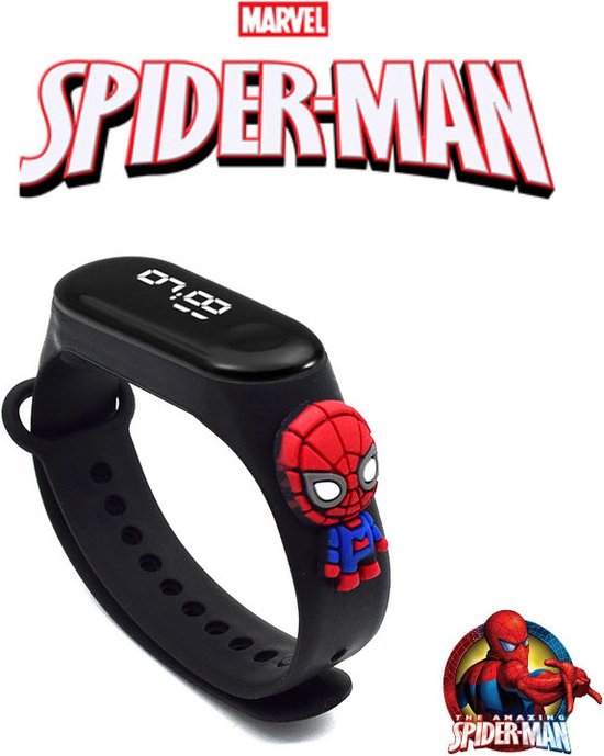 Afbeelding van het spel Spiderman horloge - smartwatch kinderen - Marval kinderhorloge jongen digitaal - smart watch cadeau - kado