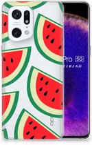 Telefoon Hoesje OPPO Find X5 Pro Hoesje Bumper Doorzichtig Watermelons