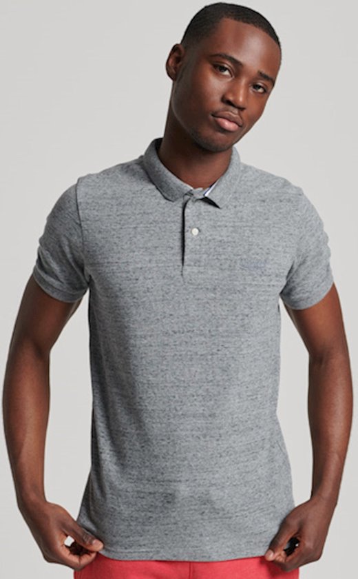 Superdry Classic Pique Polo Met Korte Mouwen Grijs XL Man