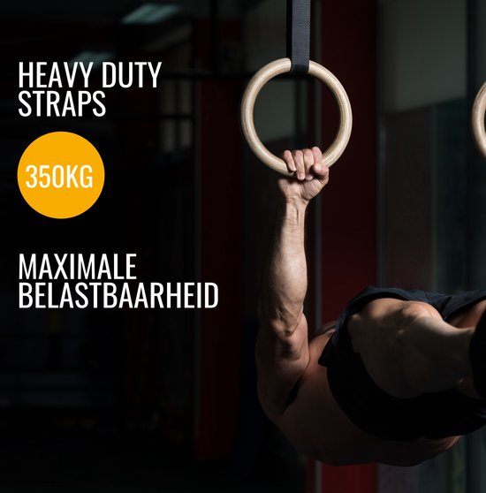 NEXPro Houten Gymnastiek Ring Olympische Krachttraining Gym Ringen Houten voor Crossfit