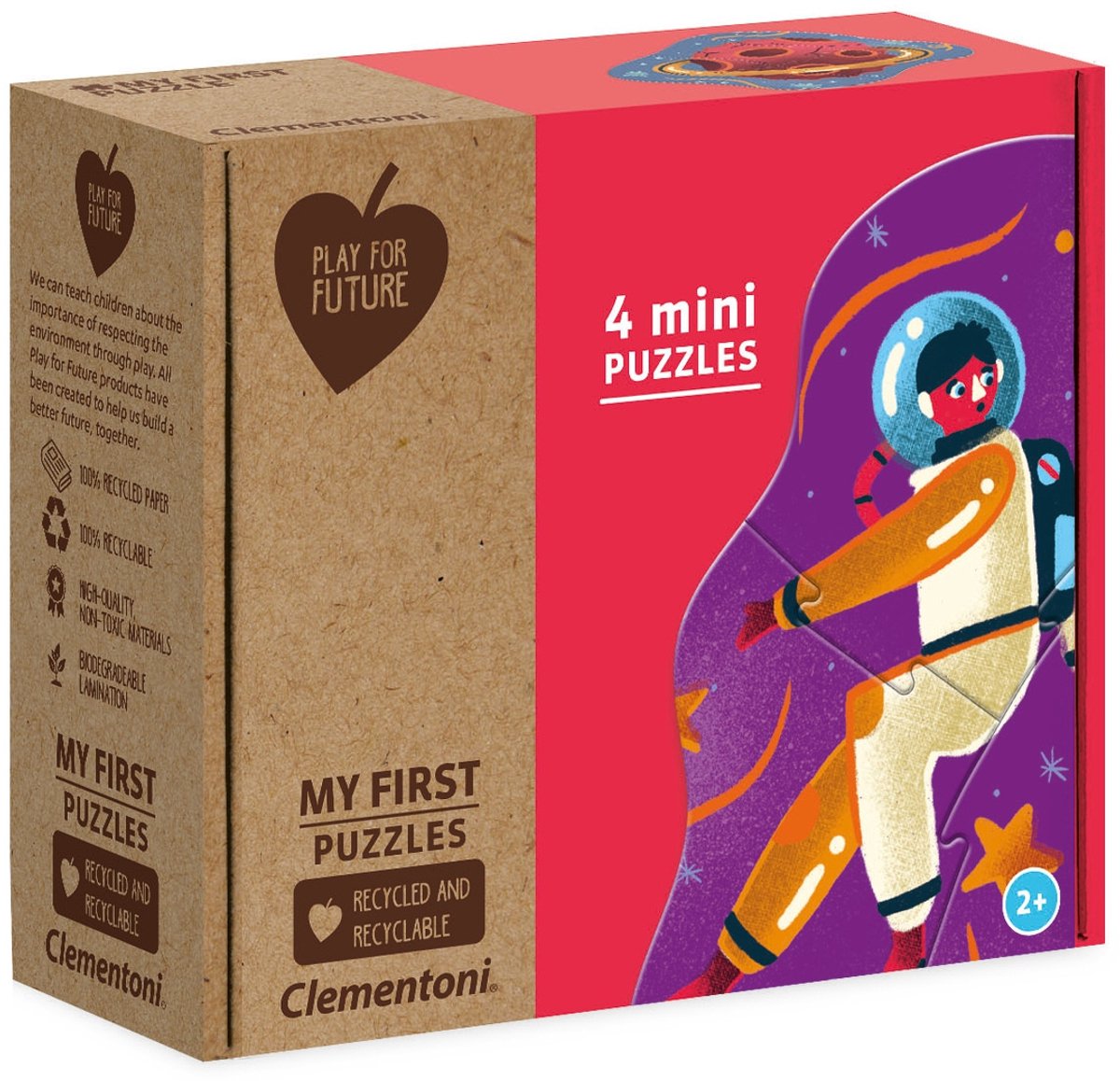 Clementoni - My First puzzel - Over the Moon - Kinderpuzzel Set - 3, 6, 9, 12 Stukjes - Vanaf 2 jaar