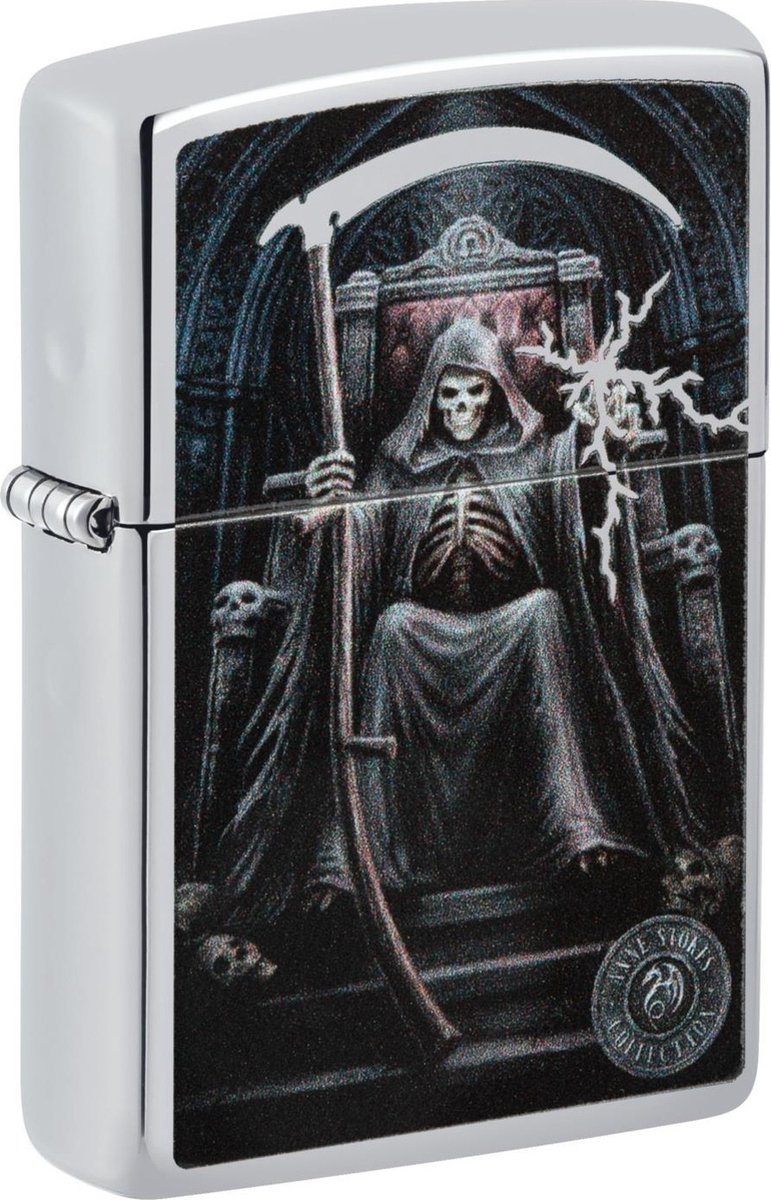 Goedkoopste Aansteker Zippo Anne Stokes Grim Reaper
